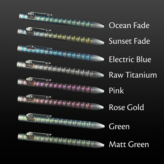 Sideswipe Gen 2 EDC Pen Roboskin- Titanium