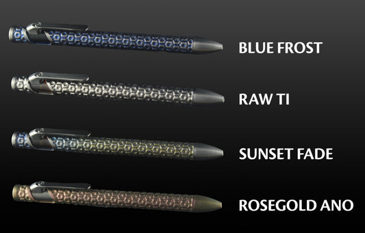 Sideswipe EDC Pen Krakenskin- Titanium