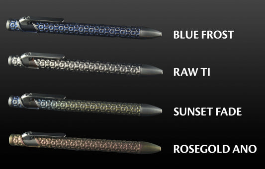Sideswipe EDC Pen Krakenskin- Titanium