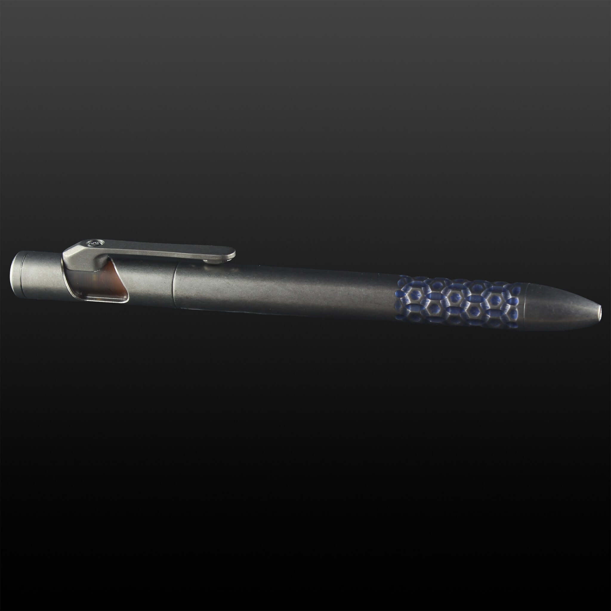 Sideswipe EDC Pen Short Grip Krakenskin- Titanium