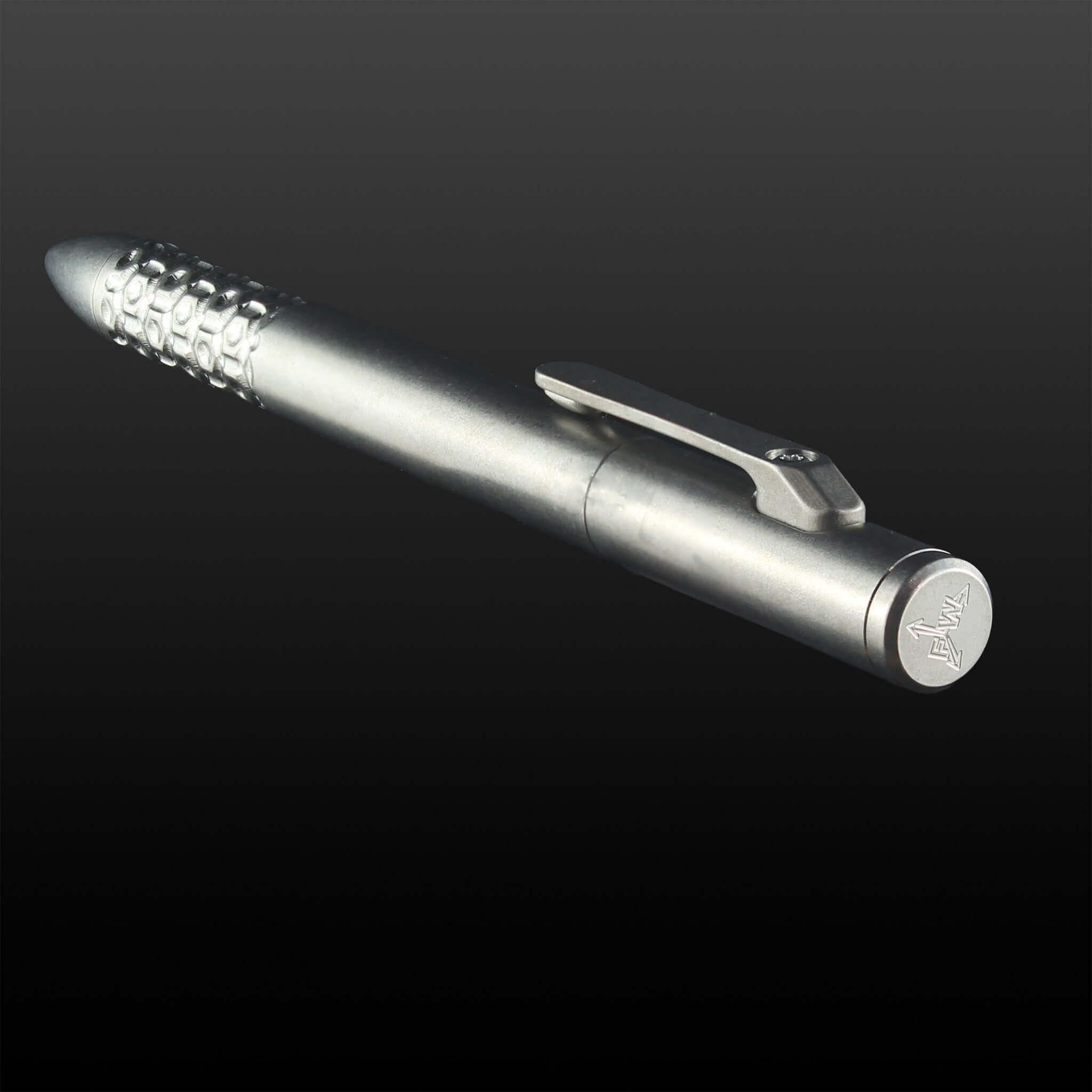 Sideswipe EDC Pen Short Grip Krakenskin- Titanium