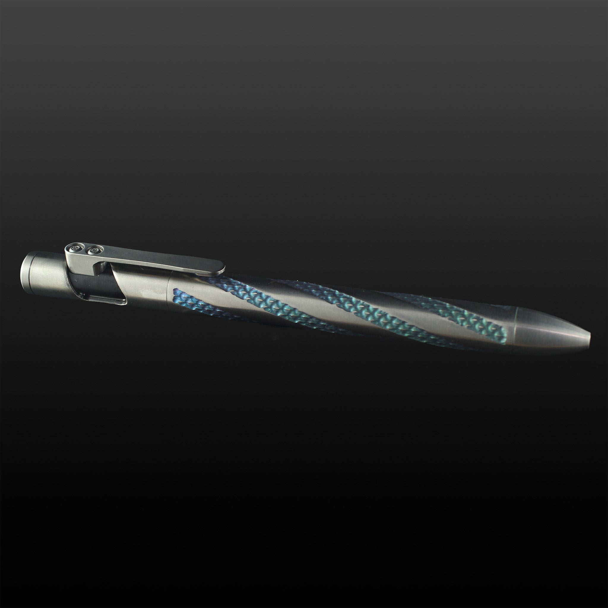 Sideswipe EDC Pen Spiral Dragonskin - Titanium