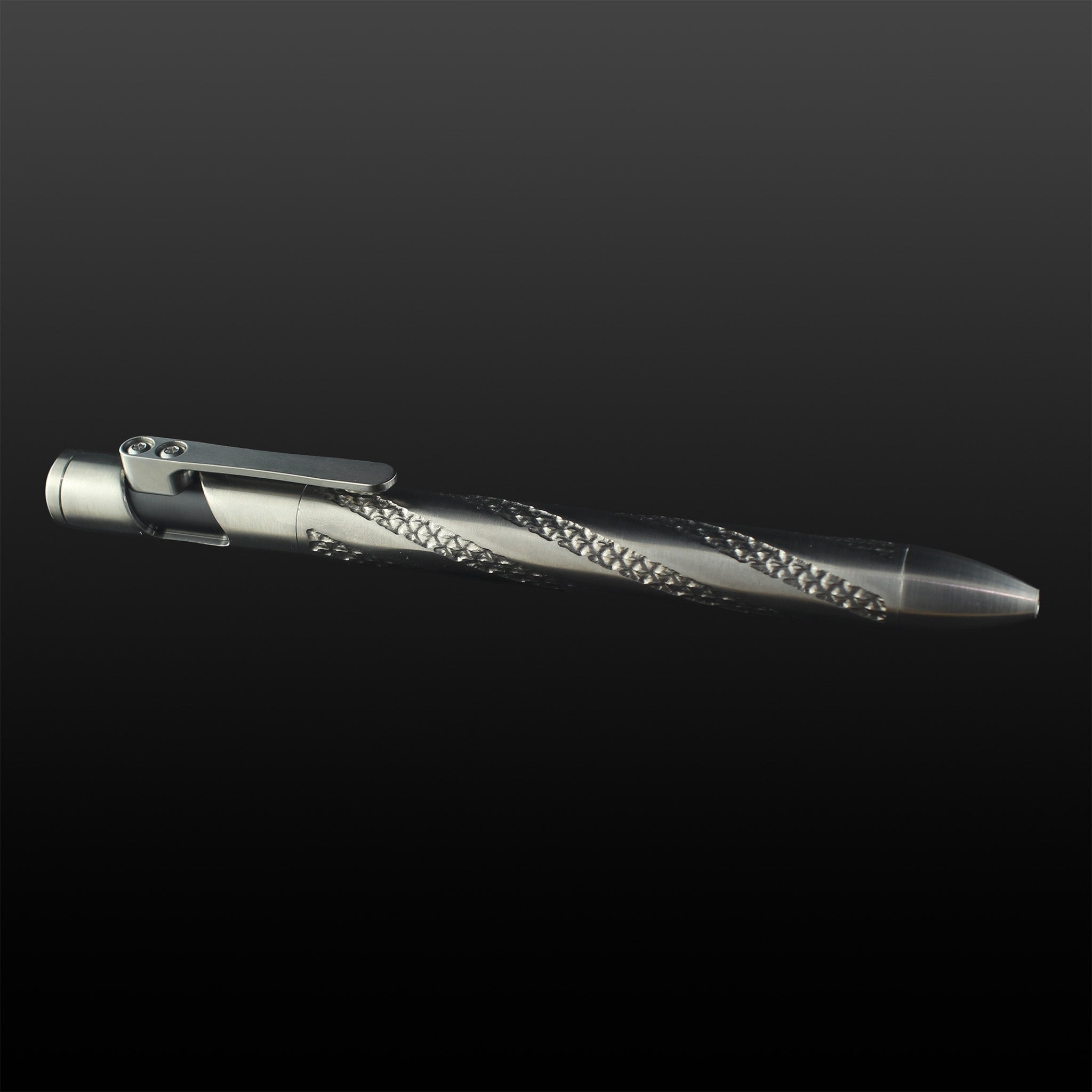 Sideswipe EDC Pen Spiral Dragonskin - Titanium