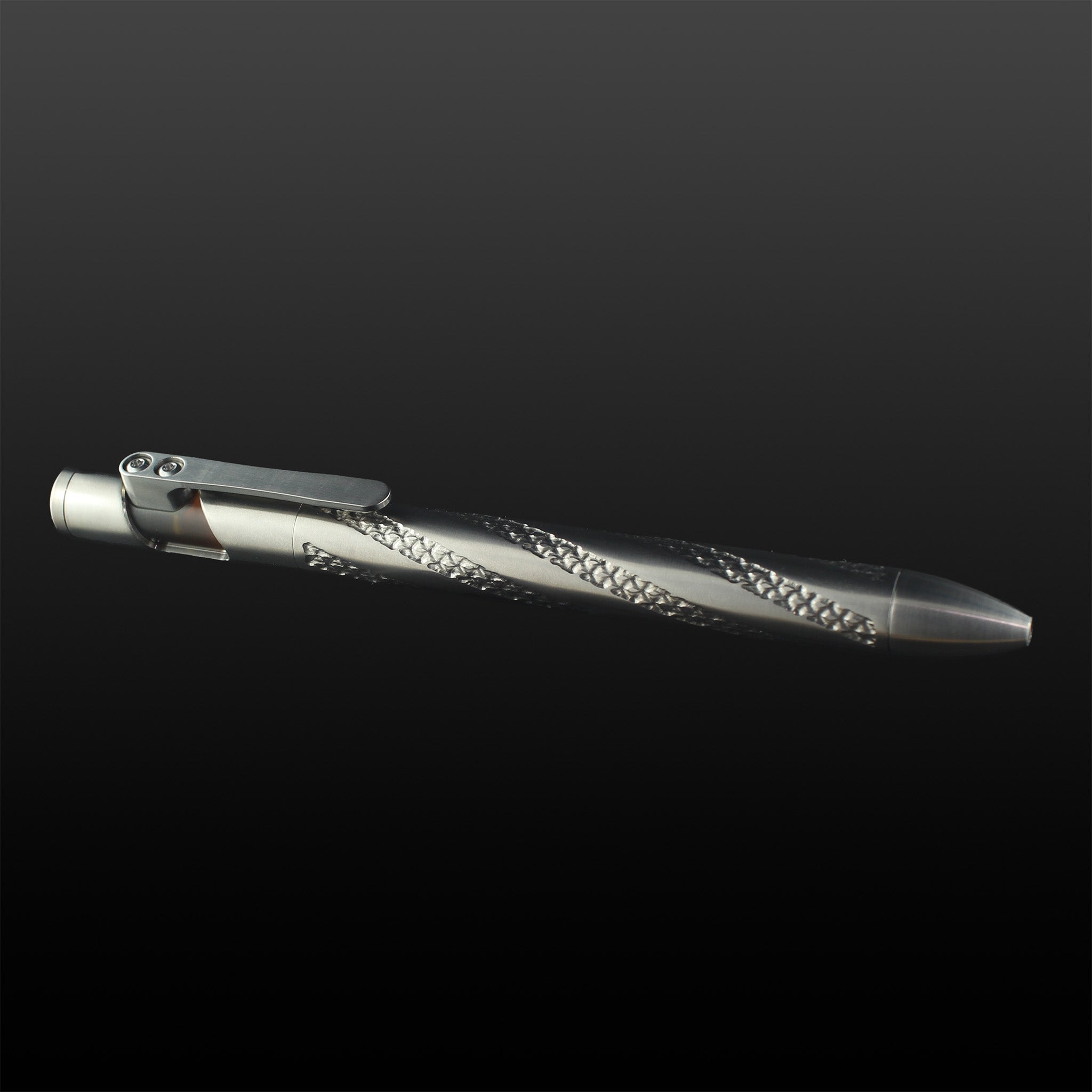 Sideswipe EDC Pen Spiral Dragonskin - Titanium