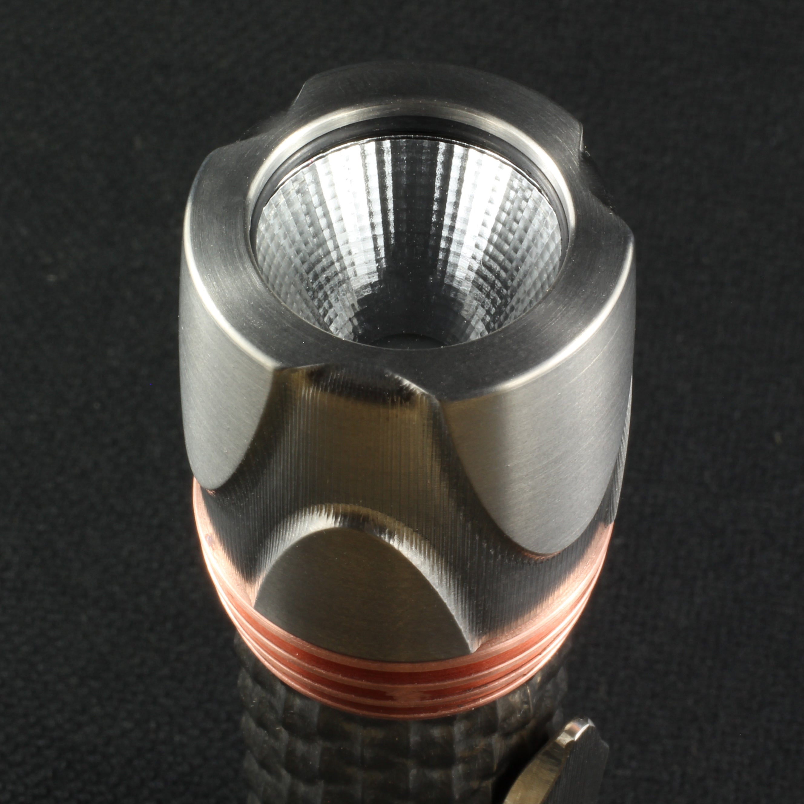 Eryx Flashlight - Titanium with Copper Trim