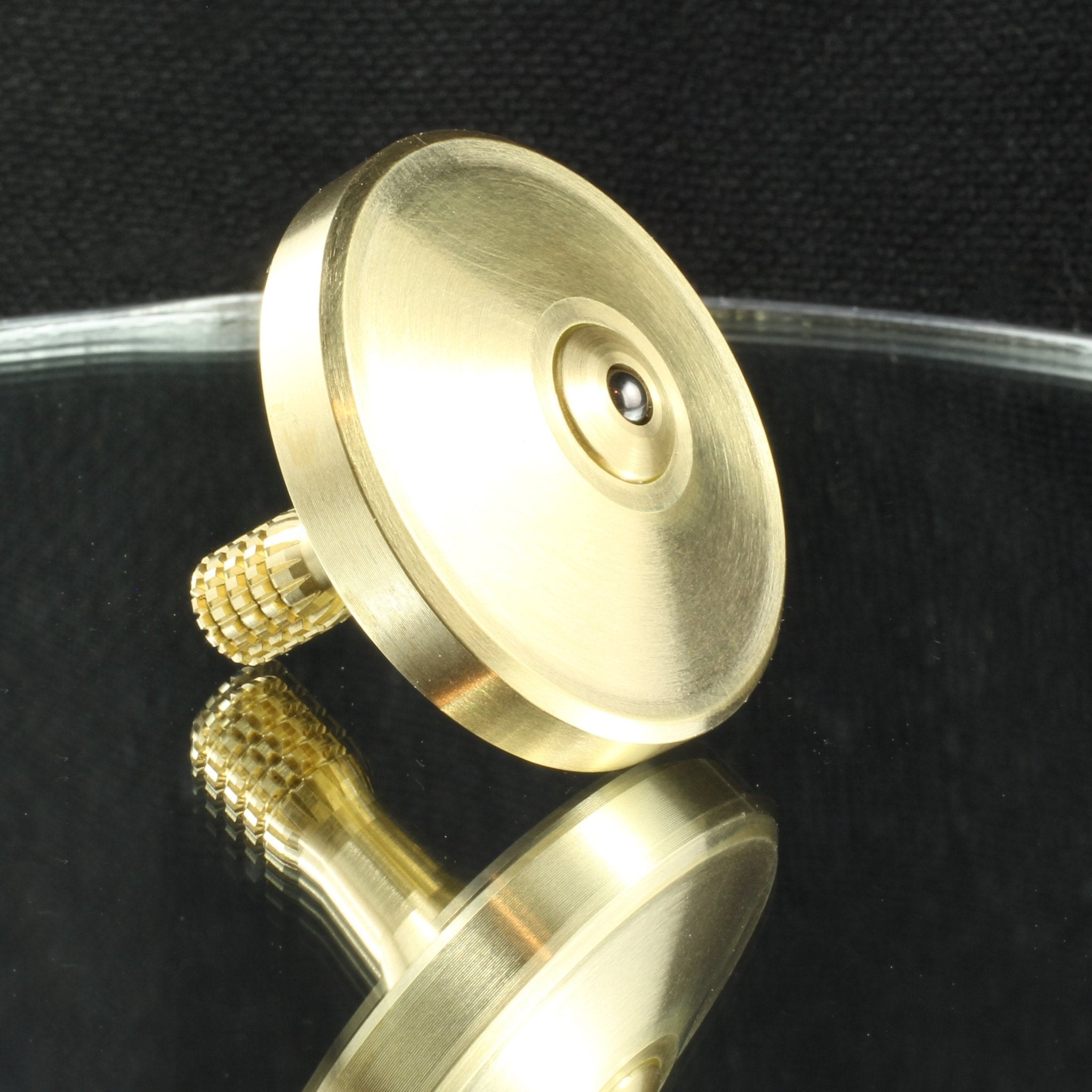 Spinoff Spinning Top in Brass