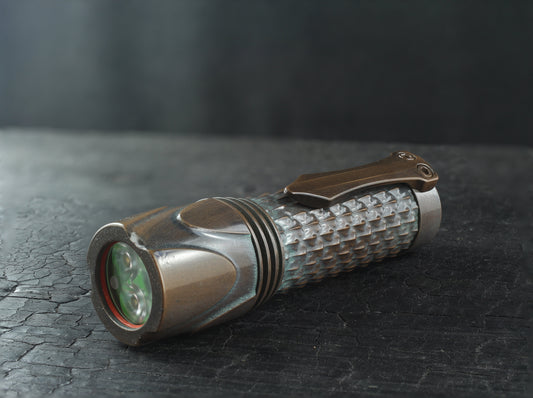 Clearance Eryx F1 Flashlight titanium with custom ceracoat