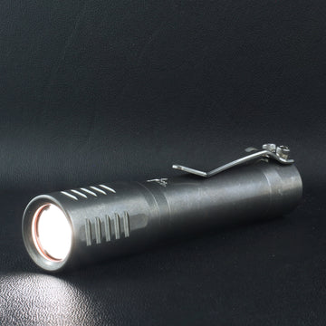 The F2 Flashlight in Titanium