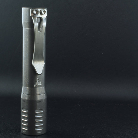 The F2 Flashlight in Titanium