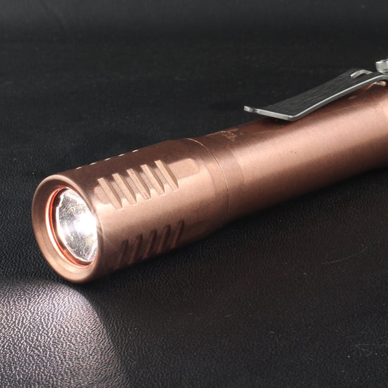 f2 flashlight in copper from focusworks edc