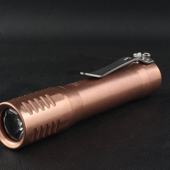 f2 flashlight in copper from focusworks edc