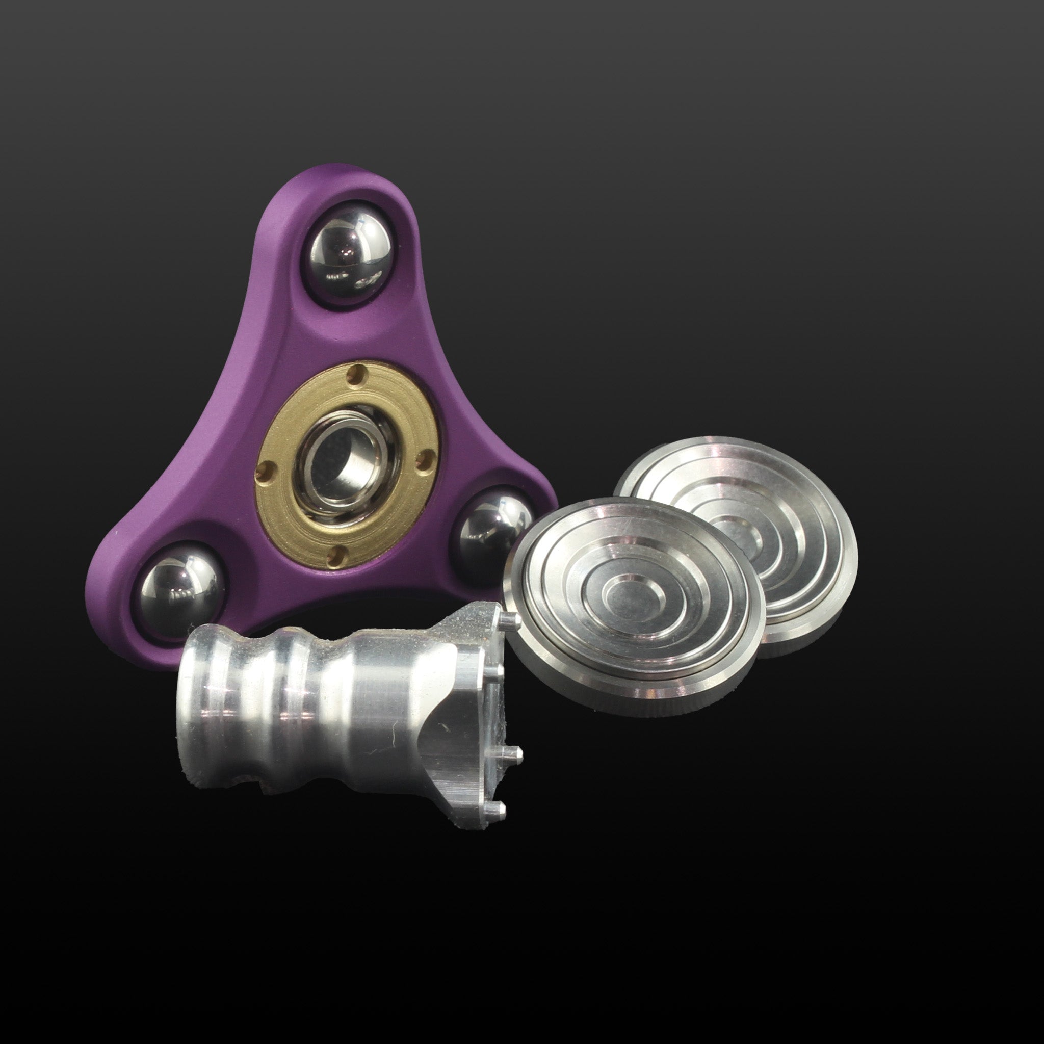 Micro S Aluminum Fidget Spinner PURPLE