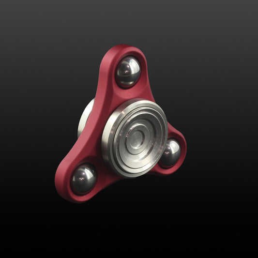 Micro S Aluminum Fidget Spinner RED