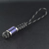 Paracord Lanyard with B3 Bead Two-Tone Anodized Titanium