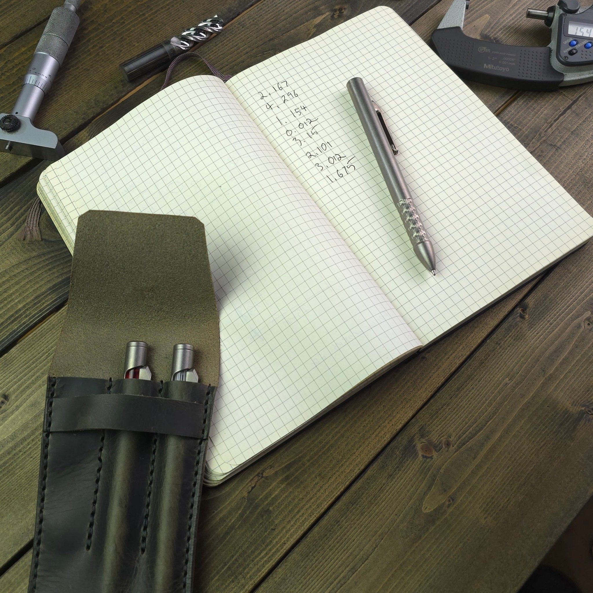 Sideswipe Gen 2 EDC Pen Short Dragonskin - Titanium - Focusworks EDC