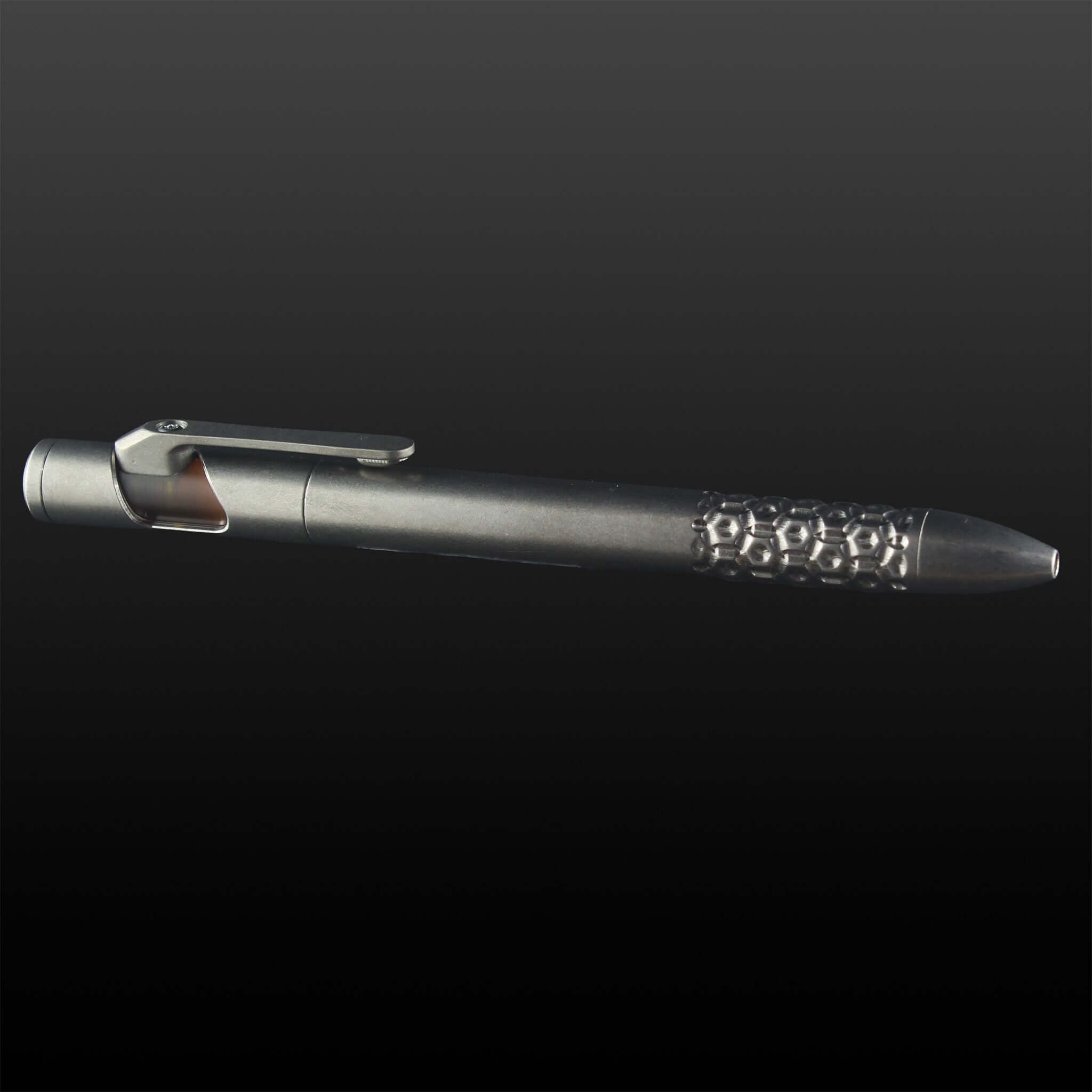 Sideswipe EDC Pen Short Grip Krakenskin- Titanium