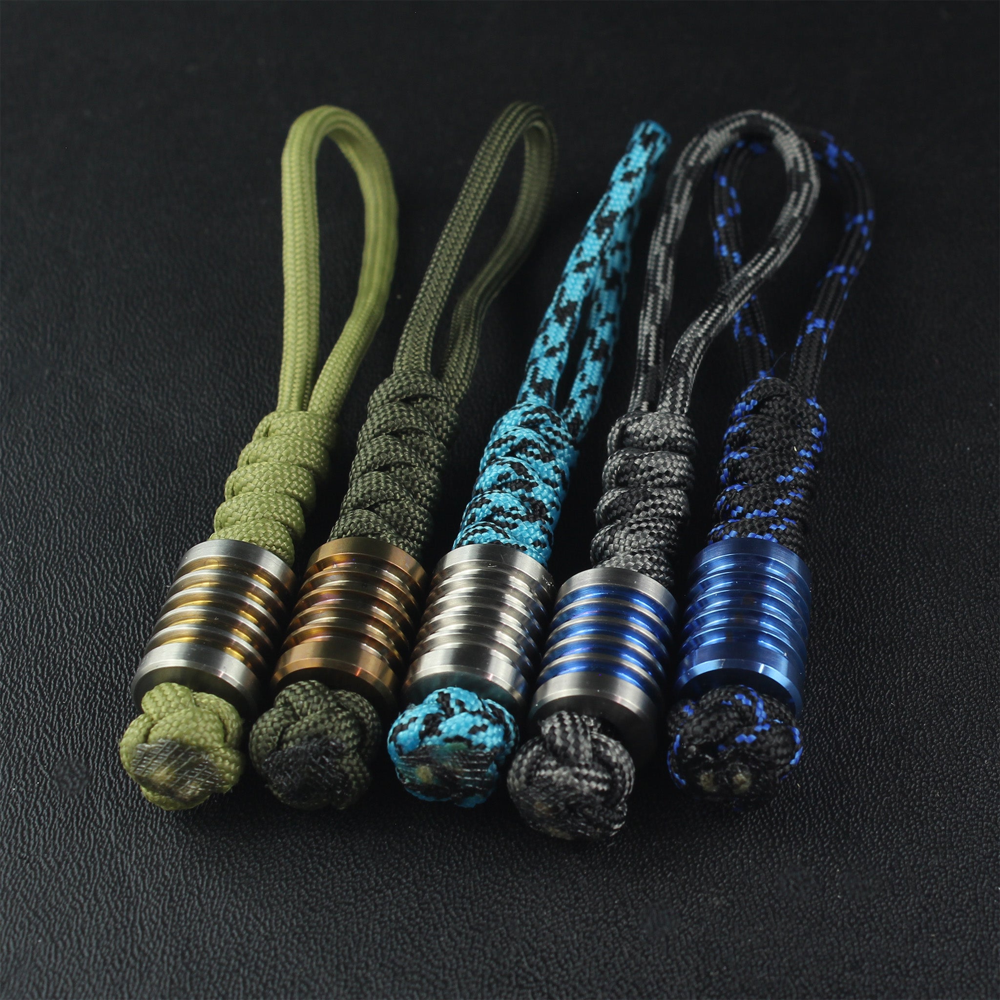 Paracord Lanyard with B3 Bead Titanium - Focusworks EDC