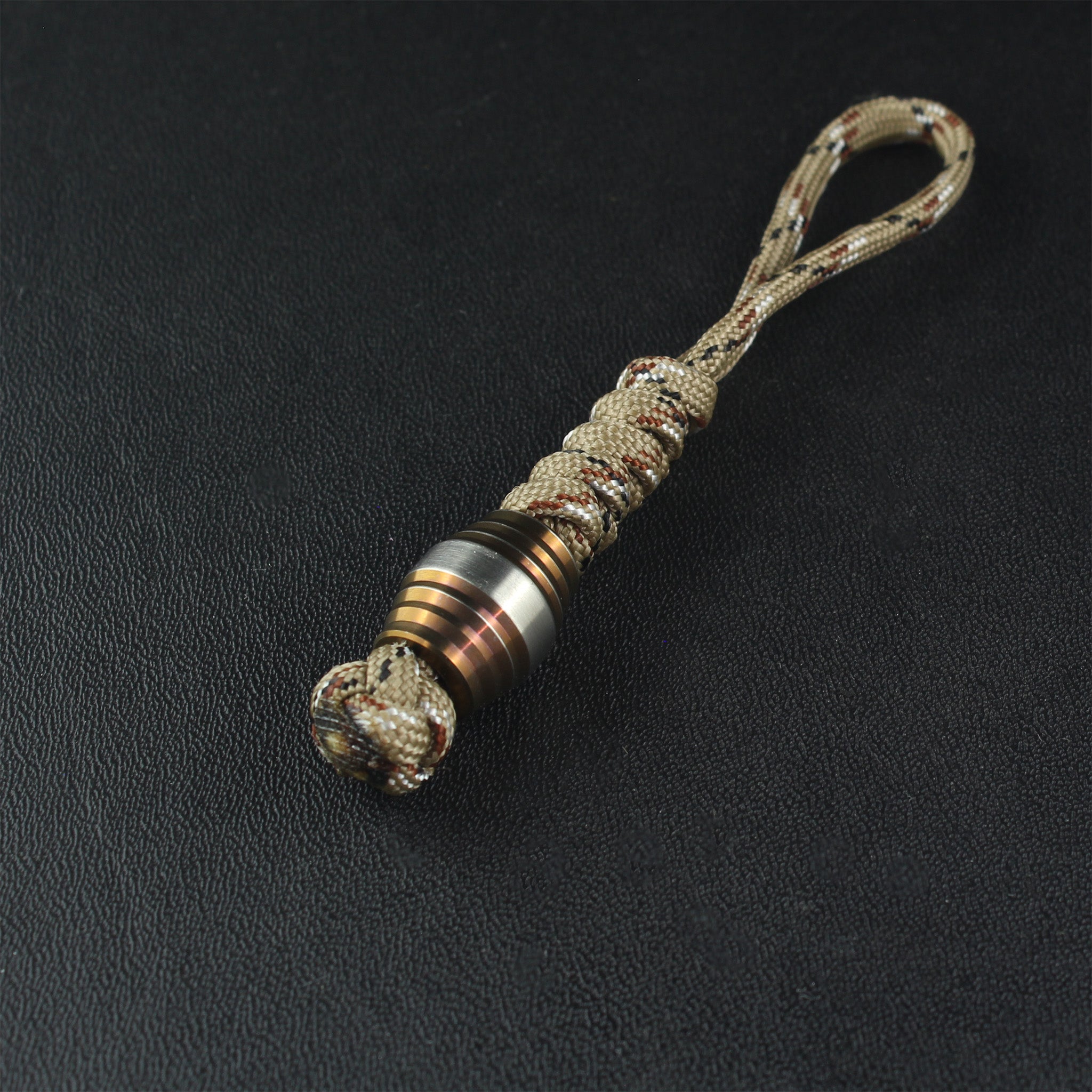 Paracord Lanyard with B6 Bead Titanium - Focusworks EDC