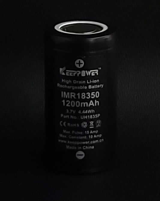 18350 Lithium Ion Rechargeable Battery