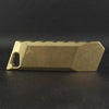 backside of focusworks bob the boxcutter in brass no pocket clip