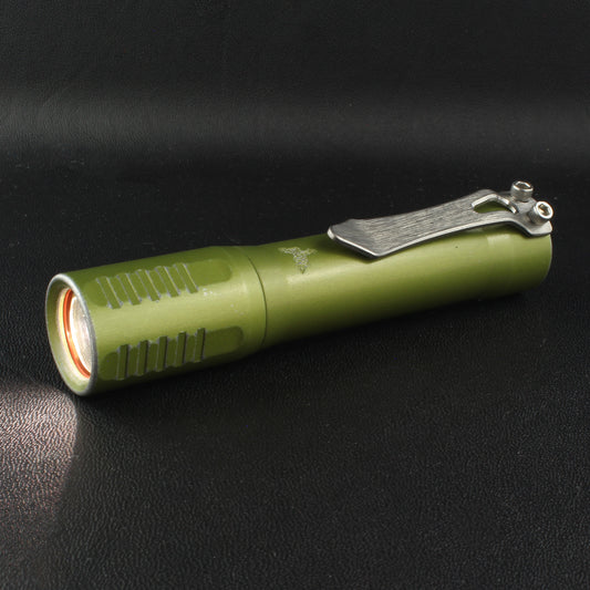 F2 Flashlight Aluminum Distressed Olive Green