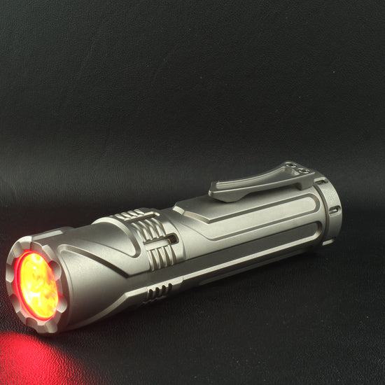Cylon, Titanium bead blast flashlight from FocusWorks EDC