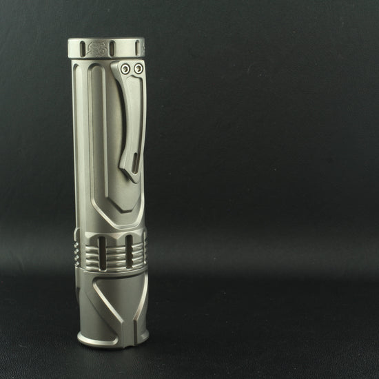 Cylon, Titanium bead blast flashlight from FocusWorks EDC
