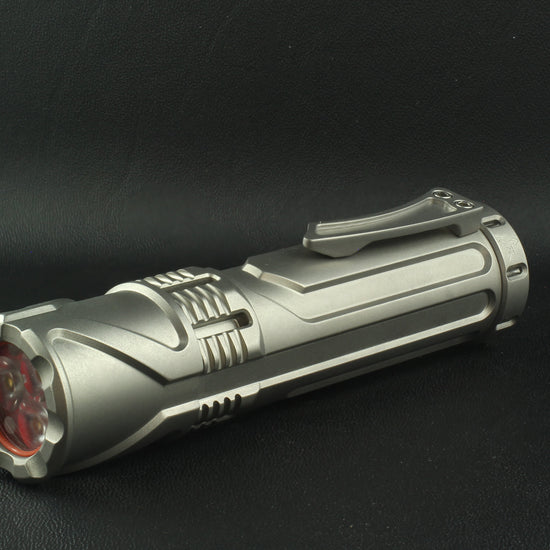 Cylon, Titanium bead blast flashlight from FocusWorks EDC