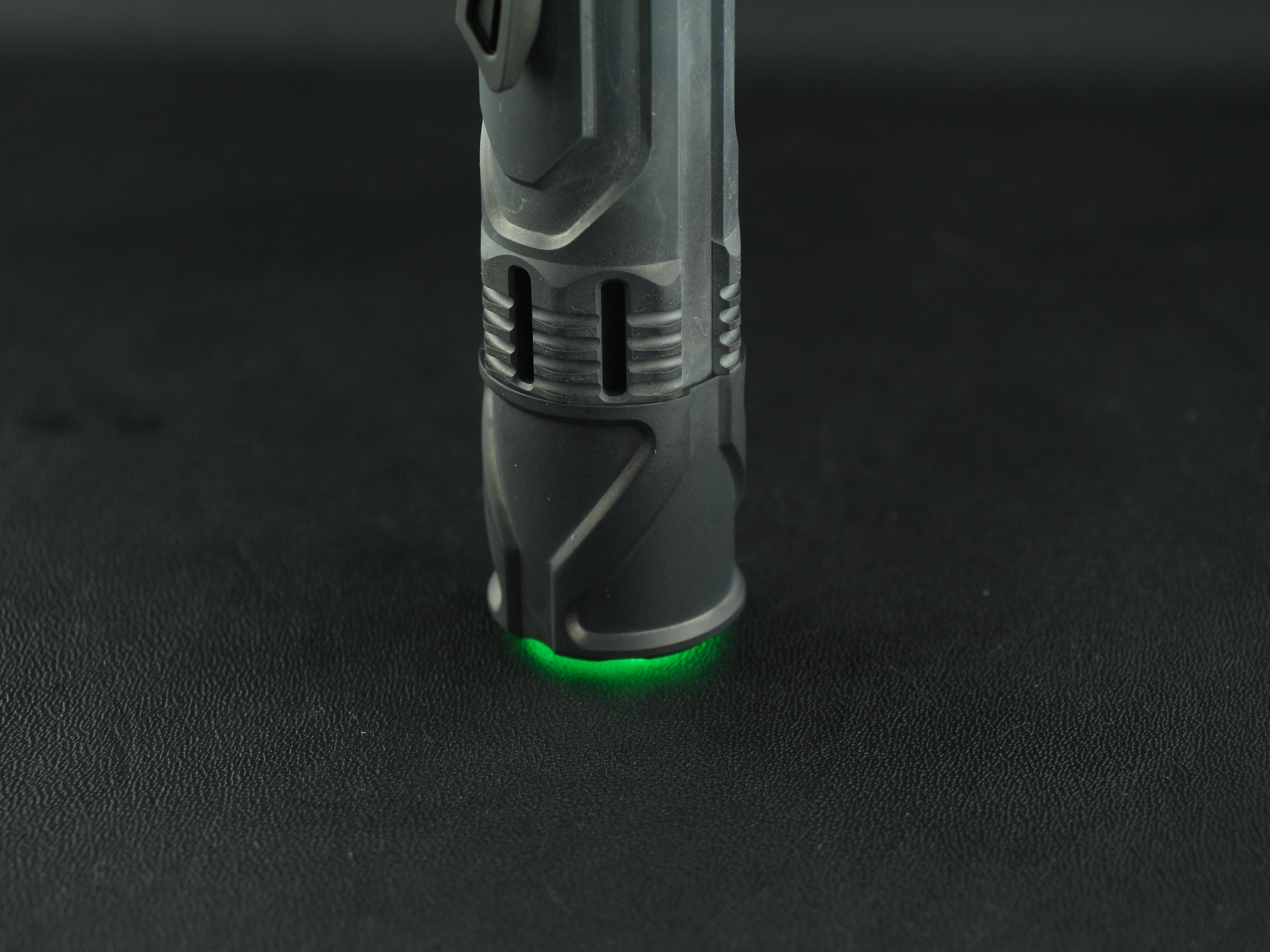 Cylon - Titanium Black Ti Finish - flashlight from focusworks edc 